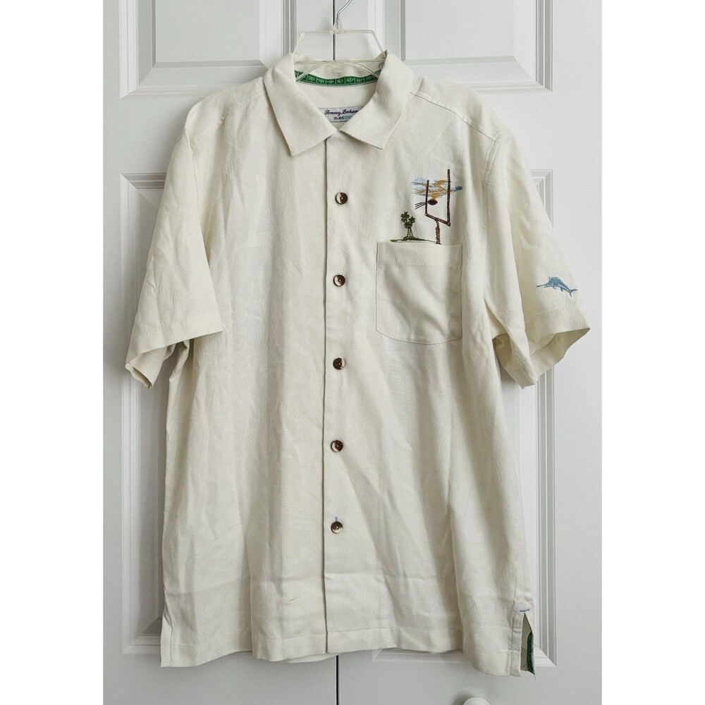 TOMMY BAHAMA ISLAND ZONE MEN'S SHIRT SHORT SLEEVE BUTTON DOWN SIZE SMALL